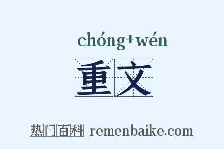 重文是什么意思的图片